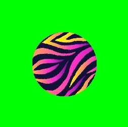Compute to Canvas (Screen) using Textures. Loads and maps texture onto the circle surface (more than just a flat color).