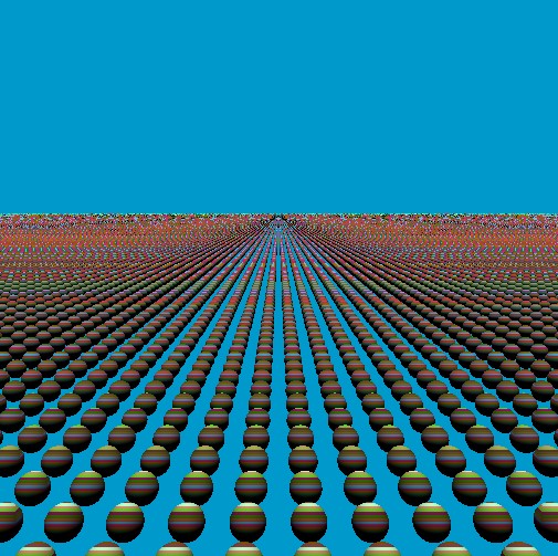 Draw each of the layers for the ray-plane intersection (sphere) as a different color.