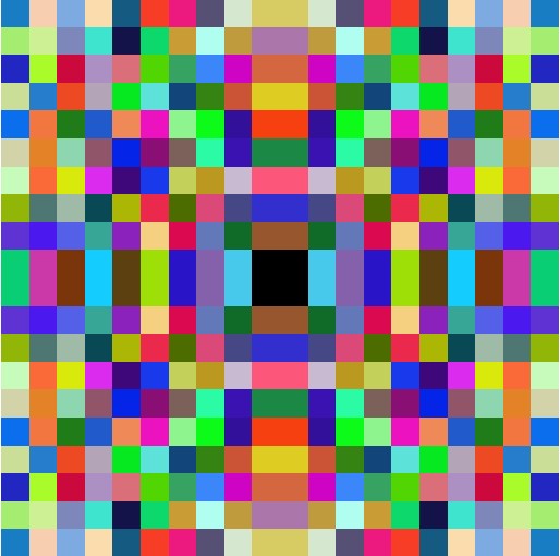 Random colors instead of grayscale.
