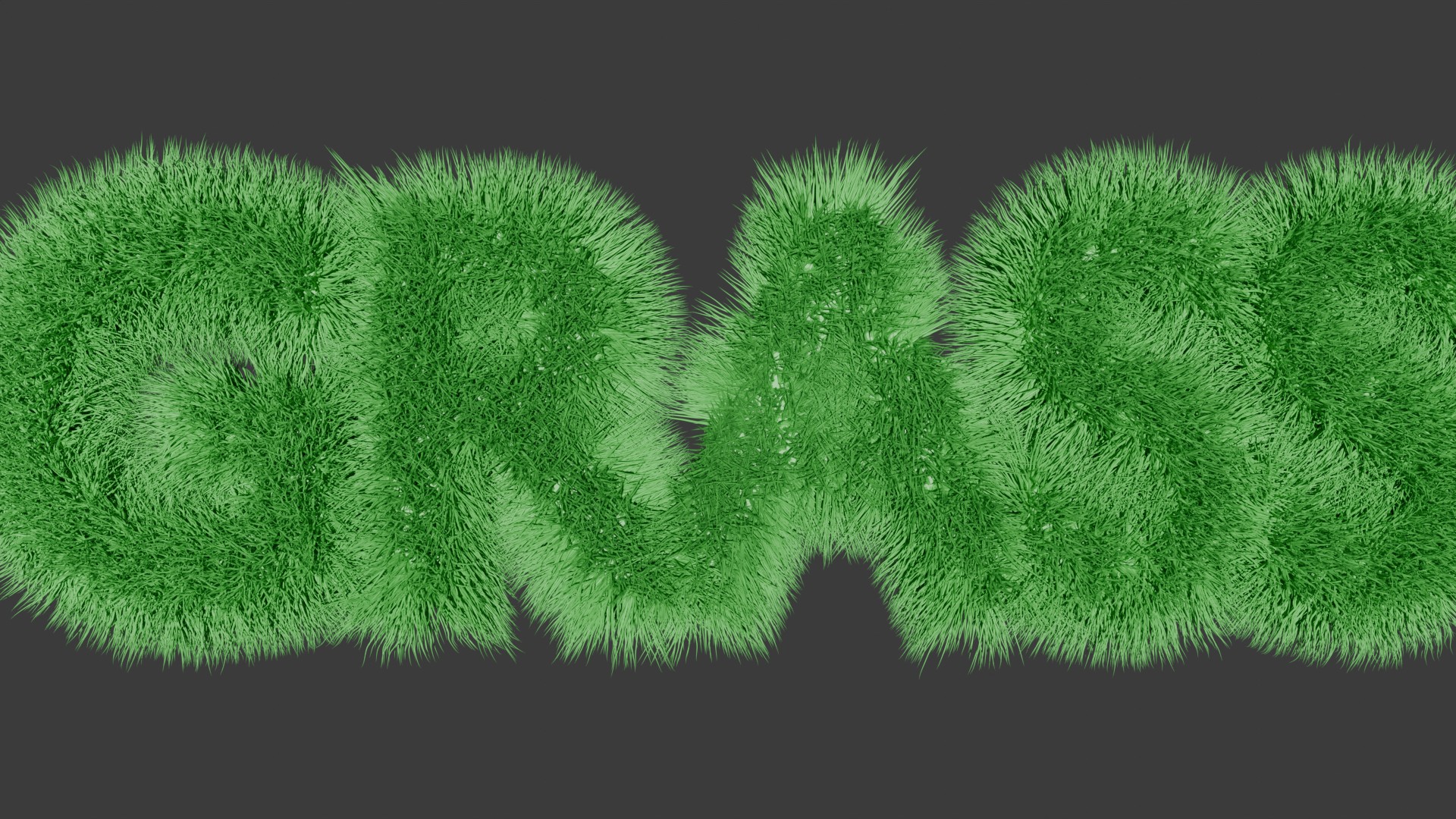 Generate 3D Text Covered in Grass