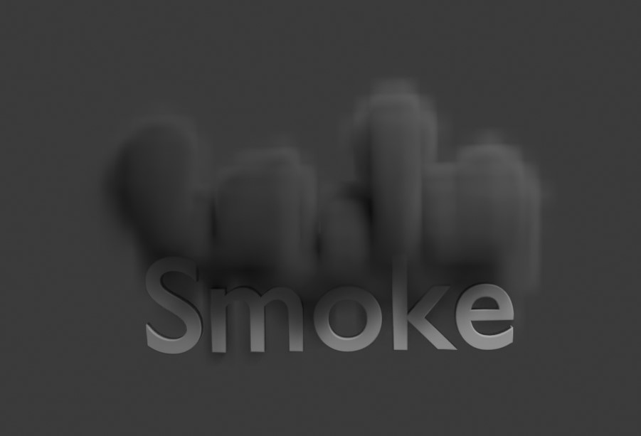 3D Text Dissolve (Smoke)