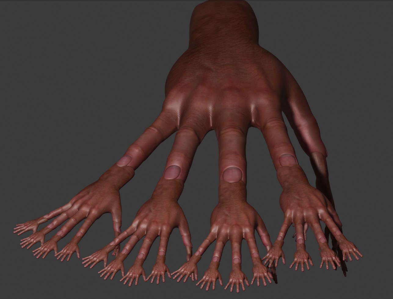 Fractal Hand Mesh