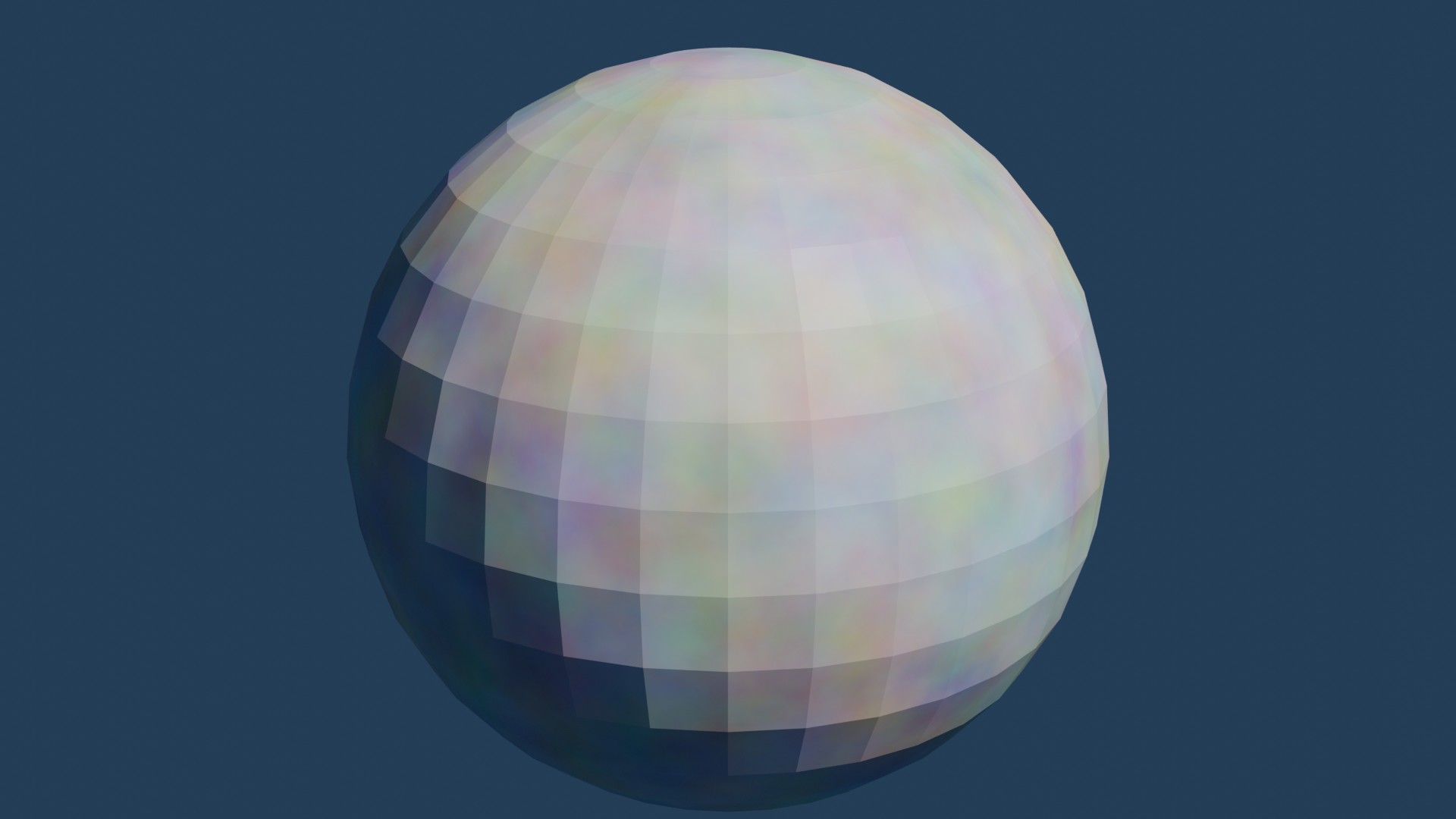 Example of the output rendererd from the camera with lighting - the surface of the sphere is covered with a textured noise patt...