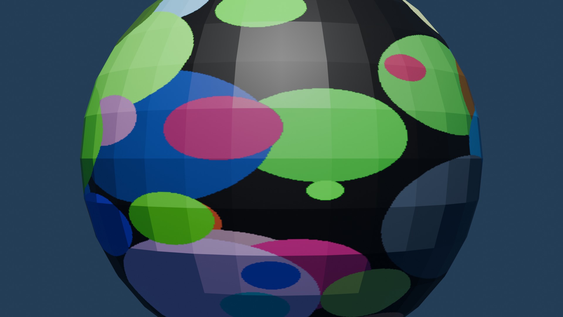 Generate a texture in Python and use it in Blender - texture mapping to cover the sphere. We can link with other Python librari...